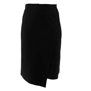 Slinky Brand Faux-Wrap Ponte Midi Skirt 689-919